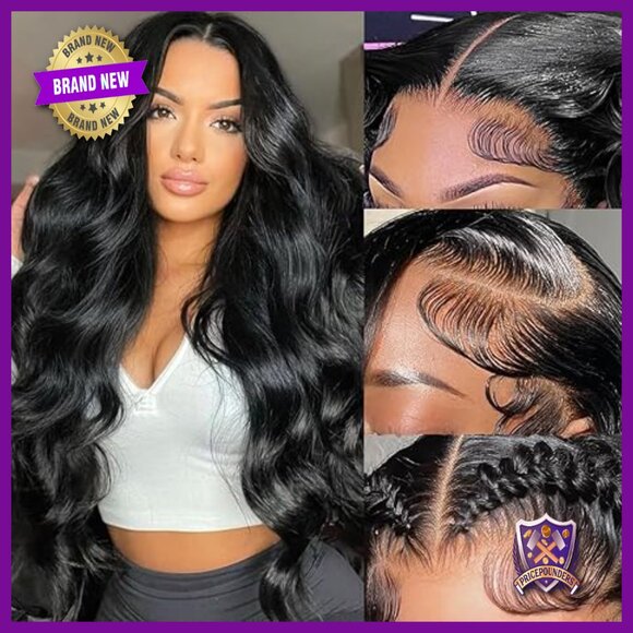 13x6 HD Lace Front Wig Human Hair 200% Density Body Wave Glueless main image 6